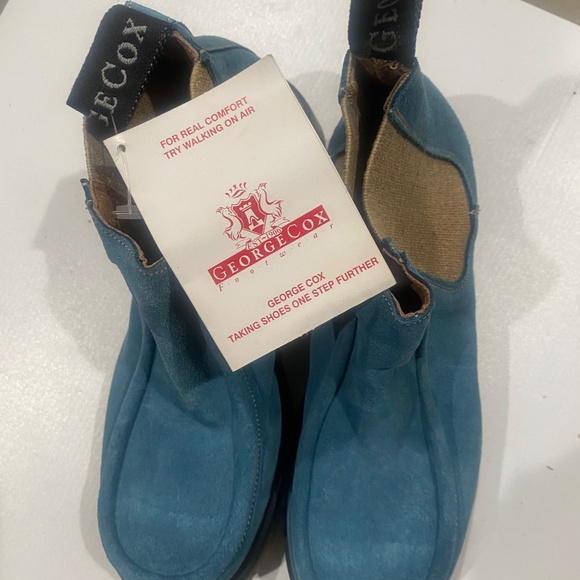 Men’s George Cox Vintage Chelsea Boot M.Blue US 9) - Picture 6 of 14